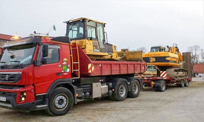 Antransport zur Baustelle