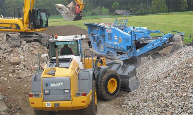 Recycling von Bauschutt