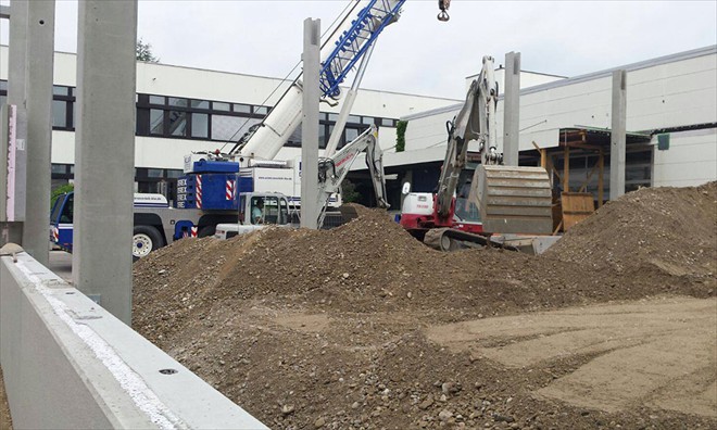 Industriebau auf engsten Raum