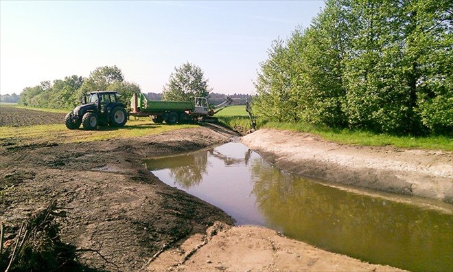 Renaturierung eines Bachlaufes